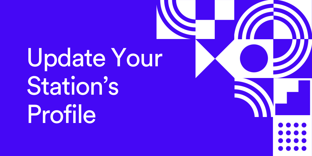 Update Your Station's Profile